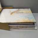 KREATIVE ARTS Large 5 Pieces Lotus Flower Blooming Wall Art Canvas Print Painting Modern Peaceful Still Life Artwork Zen Golden Floral Artwork for Meditation Room Decoration 60x32 Inches