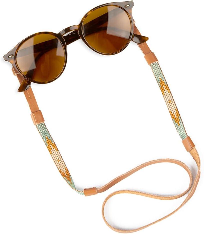 Beaded Glasses Strap - Handmade Multi-Colored Beaded Sunglasses Strap - Cute & Sturdy Eye Glasses Holders Around Neck (Oval Middle)