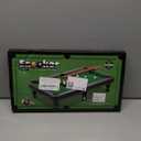 Mini Pool Table Toy – Portable Billiards Game Table for Kids & Adults, Desktop Billiard with Balls & Sticks, Family Game Night Gift for Boys Girls (Black & Green)