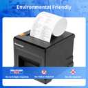NetumScan 80mm POS Receipt Printer 300mm/s USB Thermal Receipt Printer with Auto Cutter Cash Drawer, USB Ethernet Interface,Support Windows/Mac/Linux, Restaurant Kitchen Printer for ESC/POS,NS8360L