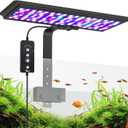 AQQA LED Aquarium Light, 24/7 Mode Clip on Fish Tank Light, DIY Mode Full Spectrum Aquarium Plant Light, Adjustable Timer/Brightness with Memory Function IP68 Waterproof (24W for 24-32 Inch Fish Tank)