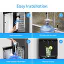 Brio 520 Series No Line Bottom-Loading Water Cooler with Built-in 2 Stage Water Filter Black
