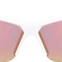 Nike EV1125-106 Skylon Ace Sunglasses Shiny White Frame Color, Grey with Red Mirror Lens Tint