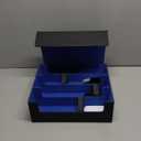 Mlikero Card Deck Case, 1800+ Trading Card Storage Box with 10 Dividers and 3 Foam Stoppers, Leather Magnetic Closure Commander Deck Box Fit for YuGiOh, MTG and Sport Cards (Black&Blue)