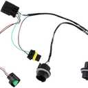 KPALAG Headlight Wiring Harness Assembly Headlight Wire Harness Compatible with Chevy Silverado 1500 2500HD 3500HD 2008-2014 Replace# 15841609 25962806 645745 (Front Left or Right Lamp Socket Wire)