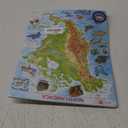 Larsen Puzzles North American Map with Animals 66 Piece Children's Educational Jigsaw Puzzle