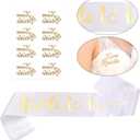 baotongle Bachelorette Party Decorations Bridal Shower Crown Bride to Be Sash Veil for Women Bachelorette Party Gifts Supplies Gifts Favors