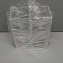 4 Pcs 4 Tier Plate Dinnerware Display Stand Acrylic Clear Plate Stand China Platters Holder Setting Racks for Kitchenware Display Cabinet Organizer