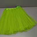 Women Teen Adult Classic Elastic 3 4 5 Layered Tulle Tutu Skirt Costume Bottom (One Size, 3Layer-LightGreen)