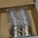 Plastic Yolk Pastries Trays Mooncake Box Round Individual Plastic Egg-Yolk Puff Single Muffin Cake Container Box Mooncake Package Box Container Holder for Party Wedding,Gold,100 Pack