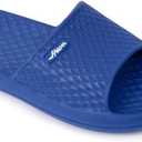 FUNKYMONKEY Men's Shower Slides - Non Slip Quick Drying Sandals for Men  Lightweight Pool Beach Bathroom Slippers Indoor Outdoor (11, Royal Blue)