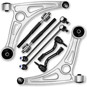 8pc Front Lower Control Arm Ball Joints Tie Rod Sway Bar End Link Compatible with Fit for Hyundai Sonata 2016 2017#OE K623733 K623734 K750792 K750793 ES801507 ES801508 EV801307