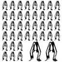 40Pcs Universal Dashboard Trim Clips, Metal Trim Retainer, Auto Dash Panel Retainer Clips, Trims Metal Clip, Car Console Fastener, Dash Clip for Car Accessories