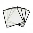 25 Menu Covers 8.5 x 11 Inch Menu Holder Double Stitched Menu Covers Single Page Menu Cover Two Clear Viewing Surfaces Restaurant Menu Covers