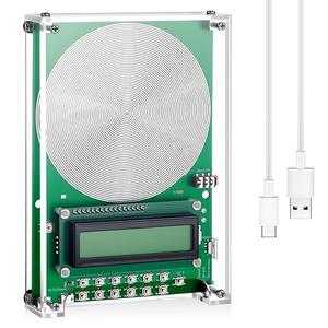 0.01Hz-100000Hz Adjustable Schumann Sine Wave Resonance Generator Ultra Low Frequency Generator Resonator Sound Frequency Machine with USB and Magnetic Acrylic Case