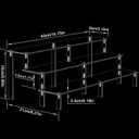 Acrylic Riser Display Shelf,3 Tier Display Riser for Amiibo Funko POP Figures,Display Stand Large Risers for Display Cupcake Perfume Organizer Cologne Makeup Collection Countertop Tabletop(2 PACKS)