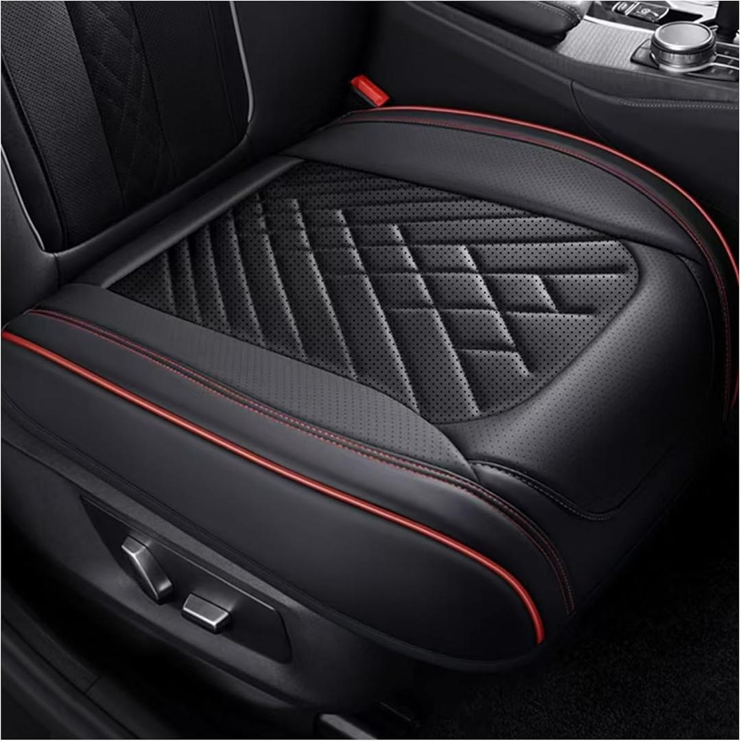 Fashion Car Seat Cover,Breathable & Non-Slip Leather Seat Covers for Cars with 360 Full Side Cover Design,Summer Essentials Bottom Seats Covers for Cars with Wear Resistance