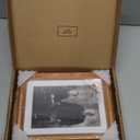 Dreamland 5x7 Picture Frame, USA-Sourced Teak Wood Photo Frames with HD Tempered Glass, 5 x 7 Wooden Frame Matted to 4 x 6, 5x7 Frames Handcrafted Rounded Corner for Tabletop or Wall Display