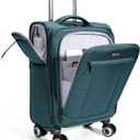 ECOHUB Carry On Luggage Airline Approved, 21 Inch Height Softside Carry On Suitcase with Spring Shock-Absorbing Spinner Wheels, Lightweight Travel Luggage with TSA Lock, Fits 22x14x9 Carry-On Bag