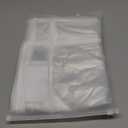 Plastic Storage Bags with Easy-Glide Zipper, Pack of 6, Durable Clear Vinyl Zippered Storage Bags for Clothes Sweaters Comforters Blankets Sheets Bedding (15.7 x 13.8 x 3.9 Inch)