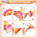 Gersoniel 24 Pcs Birthday Party Hats Set, Birthday Cone Hats with Pom Poms and Fun Glasses for Family Celebration, Group Parties (Dot Style)