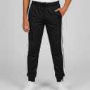 Real Essentials 3 Pack: Boy's Mesh Jogger Sweatpants - Youth Kids Baseball Football Athletic Pants with Pockets (Gray, L)