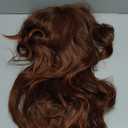 Rugelyss Vintage Wigs Dark Brown Rednish Maroon Wig for Women Lady Natural Synthetic Full Wigs for 70s Cosplay Costume Disco Hair Wig