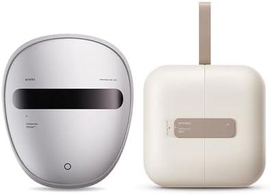 AMIRO M2 LumoCube Makeup Mirror with Bag White Bundle with Spectra 5-in-1 Light Therapy Face Mask