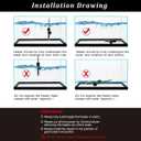 PULACO 25Watt Mini Aquarium Submersible Betta Heater with Free Thermometer Strip for 1-6 Gallon Fish Tanks (Preset Temperature 78)