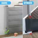 Cumbor Baby Gate Retractable Gates for Stairs, Mesh Dog Gate for The House, Wide Pet Gate 33" Tall, Extends to 55" Wide, Long Child Safety Gates for Doorways, Hallways, Cat Gate Indoor/Outdoor(Gray)