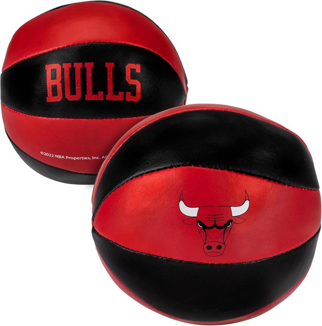 Franklin Sports NBA Toy Basketballs - 2 Pack of Kids Soft Mini Basketballs for Over the Door + Indoor Hoops - NBA Fan Shop Kids Soft Toy Basketballs - (2) Mini Balls Included