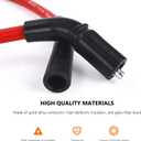 Spark Plug Wires Compatible with Harley H-D FLT FLHT FLHR FLTR 2009-2015, Thickness 10mm, Red Color