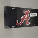 Alabama Crimson Tide Black Laser Cut License Plate