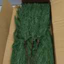 Rowfad 12 Pcs Artificial Norfolk Pine Branches, Norfolk Pine Artificial Pine Stems DIY Crafts Faux Christmas Greenary Norfolk Pine Branches for Xmas Wreath Garland Home Decor (12)