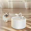 Ceramic Cat Water Fountain, 2.2L/74oz Automatic Pet Drinking Fountain for Indoor Cats and Small Dogs, Ultra Quiet, BPA-Free, Cat Water Dispenser with Filter – Easy to Clean