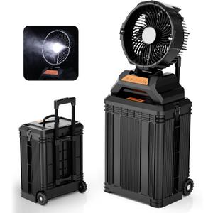 WESTTREE 30L Portable Misting Fan, 4-in-1 Mist Portable Rechargeable Battery Spray Fan with 90 Auto-Oscillating,8 Level Spray Mode & 4 Speed Wind,Timer Cooling Mist Fan for Patio,Garden & Outdoor T32