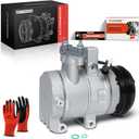 A-Premium A/C Compressor with Clutch Compatible with Ford F-150 5.0L 2015-2017 Flex, DKS20 Style