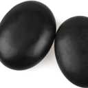 2 Pcs Large Hot Massage Stones Set Natural Basalt Warm Rocks Kit for Home Spa Massager
