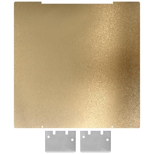 Upgraded Prusa I3 MK4 MK3 MK3S+ Core One PEI Build Plate Double Sides Fine Powder Textured 3D Printer Platform Flexible Removal Spring Steel Sheet, 254x241mm/ 10x9.5inch