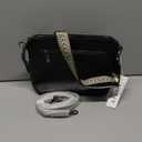 COOLCY Genuine Leather Crossbody Bags for Women Purses and Handbags for Ladies with Multiple Pockets Shoulder Satchel Bag (Black)