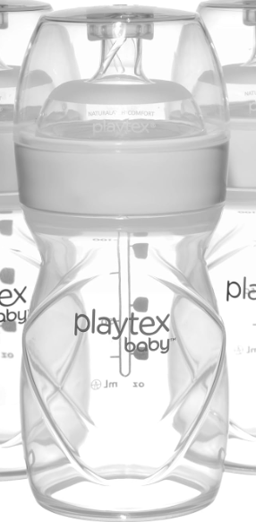 Playtex Baby AntiColic Nurser Bottle with PreSterilized Disposable DropIns Liners, Closer to Breastfeeding, 4 Ounce Bottle, 1 Count