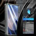 Caka Case for Galaxy Z Fold 6 - Full Body PC & TPU Dual Layer Shockproof Case with Ring Stand, Screen Protector, Hinge Protection & Slide Camera Cover, Silver