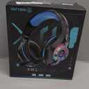 Gaming Headset for PC, Ps5, Switch, Mobile, Gaming Headphones for Nintendo with Noise Canceling Mic, Deep Bass Stereo Sound (Black Blue)