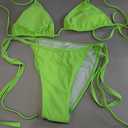 Women's 2 Piece Swimsuit Halter String Bikini Adjustable Bathing Suit (X-Large)