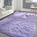 Pettop Fluffy Lavender Purple Rug for Bedroom Living Room, 8x10 Feet Super Soft Shaggy Plush Fuzzy Rugs for Girls Kids Boys, Non-Slip and Washable Rug for Nursery Classroom, Carpet for Rooms Decor