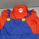 Morph Adult Red Plumbers Costume, Gaming Costume, 80's Halloween Costume Sizeб X-Large 46-48" Chest
