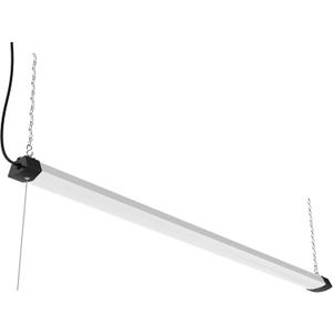 DYMOND 4FT 40W Wraparound LED Shop Light Fixture with Pull Chain Daylight White 5000K for Garage Workshop Basement
