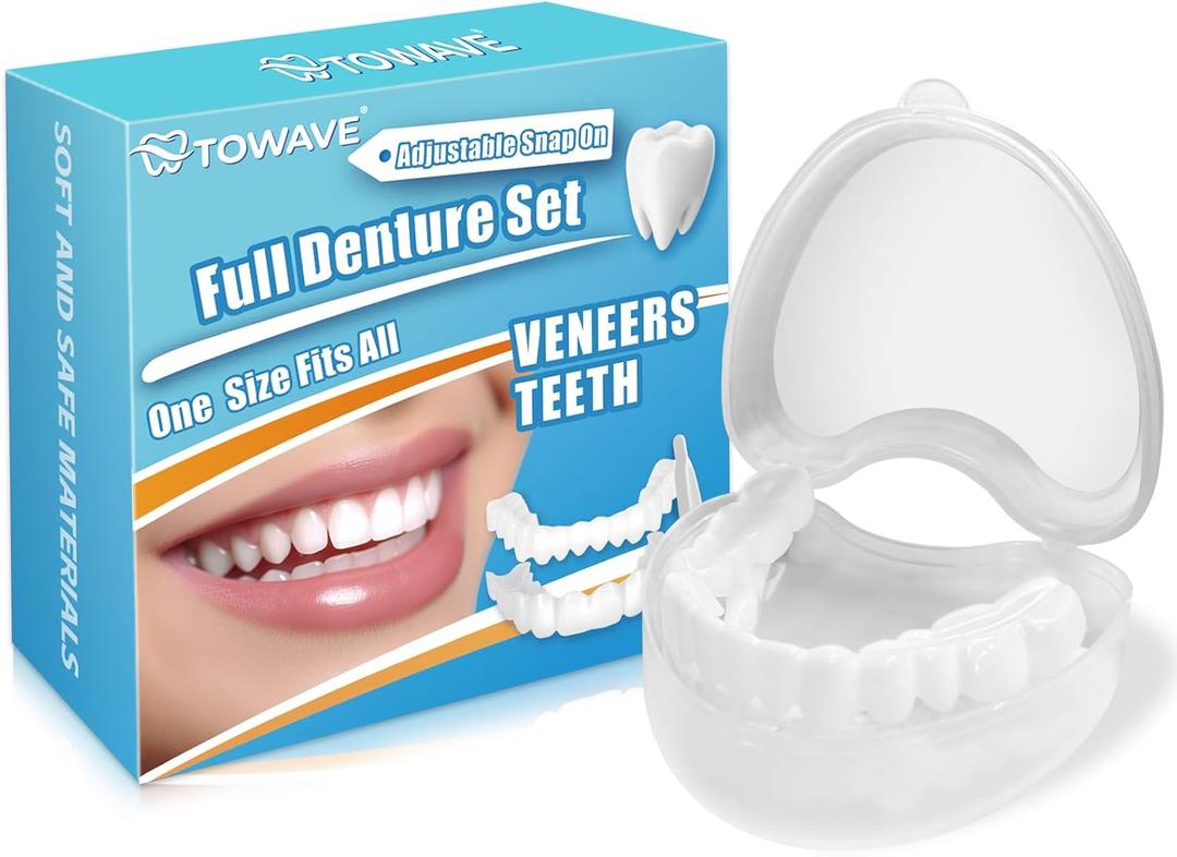 Temporary Veneers Teeth for Women and Men, Temporary Tooth Replacement Kit, Nature and Comfortable