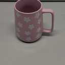 Ceramic Coffee mugs, 24 oz, Extra Large Mugs, Big Tea Cups, Large Handle, Pottery Mugs,Floral Pattern,Wide Bottom Coffee Mug for Office/Home, Microwave&Dishwasher Safe. (Violet)