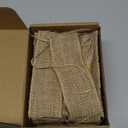 Natural Burlap Napkin Rings Set of 100 pcs with Jute Rope,Disposable Napkin Bands Bulk,Rustic Serviette Ring for Tables,Decorations,Wedding,Dinner,Country Party Decor